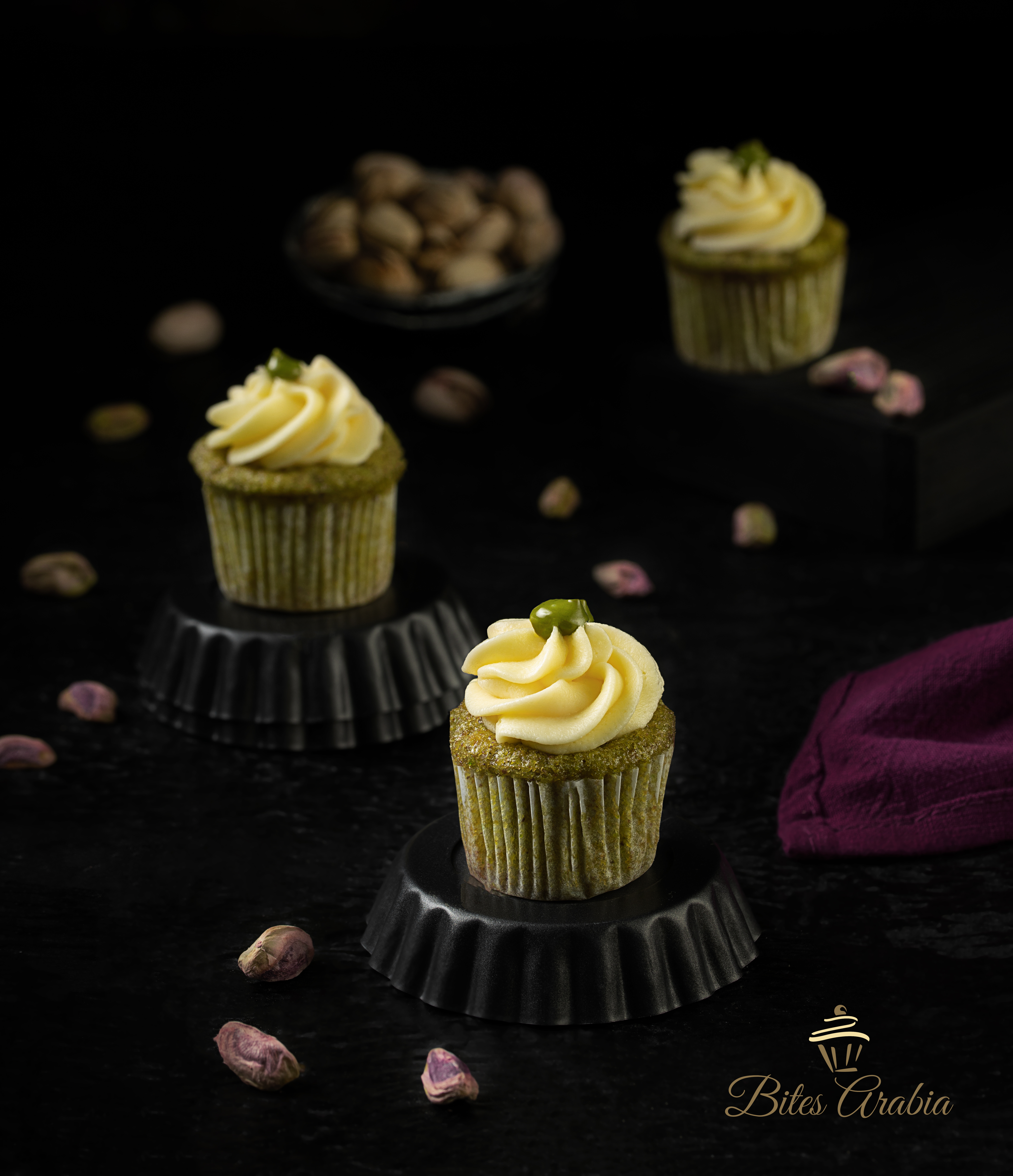 كب كيك بيستاشيو